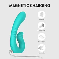 sex vibrator for women-WINYI Supplier WHolesale OEMD ODM 2024 trending U Shaped Double Vibrator double vibrating g spot massager sex toy silicone wearable vibrator for women